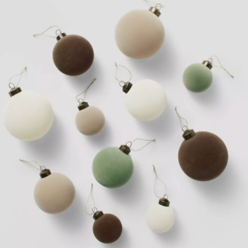 Studio McGee Velvet Set 11 Ornaments Threshold